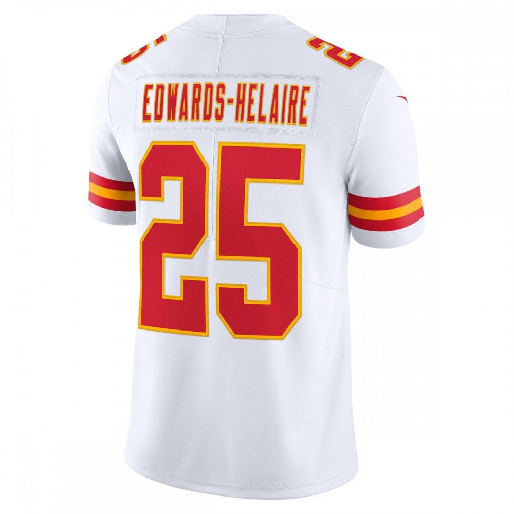 Clyde Edwards-Helaire Kansas City Chiefs Nike Vapor Limited Jersey - White-Profan Arena